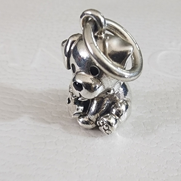 Labrador Puppy Dog Dangle CharmSterling silver - Picture 7 of 7